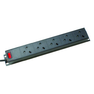 Vertical Rack Mount Angled Left with Neon - 5 Way