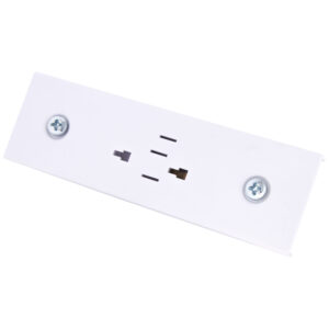 Lighting Trunking Socket - 3, White