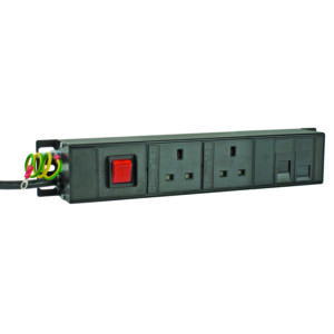 Switched & Individually Fused, 2 Data Outlets - 2 Way