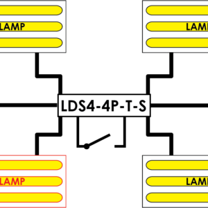 LDS6-4P-T-S : 4 Pole Inlet / Outlet / Switched - Image 3